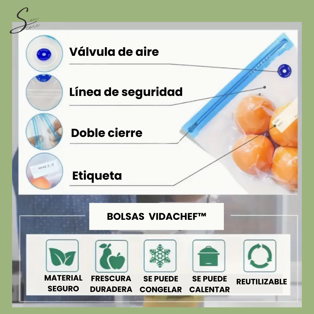 Sellador al Vacío de Alimentos - VidaChef™